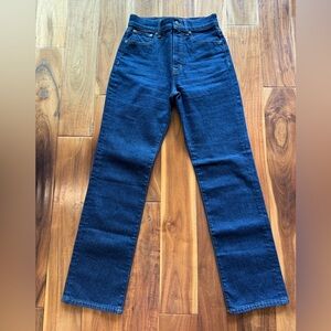 Madewell the 90s Straight Leg Jeans in Dark Indigo size 25 like new